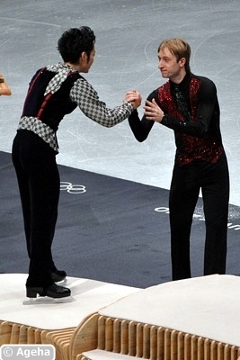 Medal ceremony men: Joke or Statement by Plushenko?