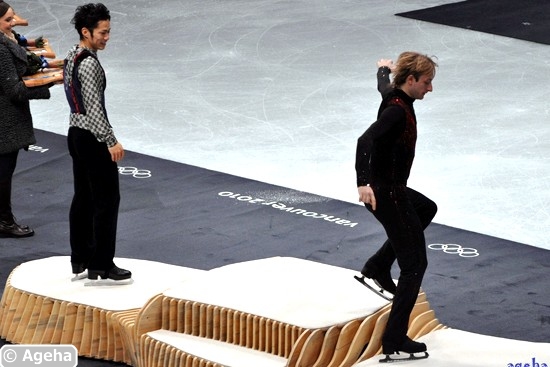 Medal ceremony men: Joke or Statement by Plushenko?