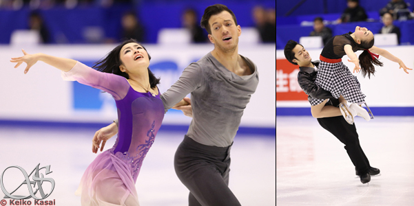 Emi Hirai/Marien De La Asuncion and Ibuki Mori/Suzuki Kentaro during free skate